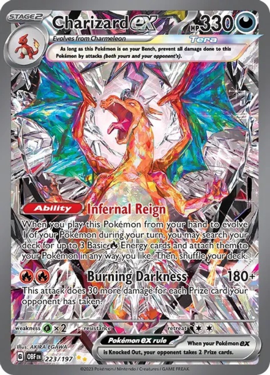 Charizard EX Special Illustration Rare Obsidian Flames